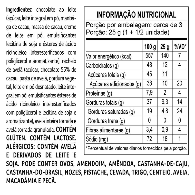 Caixa de Bombons Sortidos Cacau Show G 300g