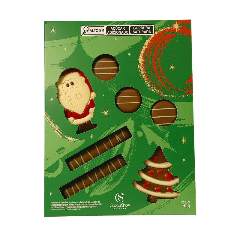 Caixa de Chocolates Cacau Magia Feliz Natal 95g