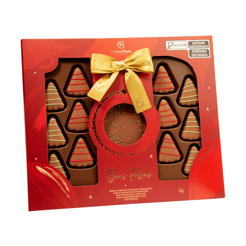 Caixa de Bombons Magia do Natal ao Leite 196g