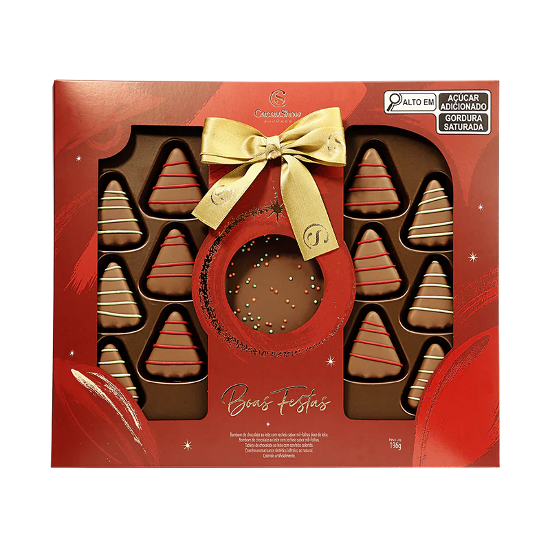 Caixa de Bombons Magia do Natal ao Leite 196g