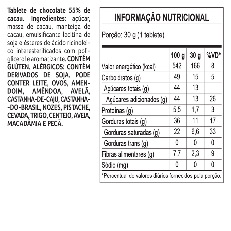 Caixa de Tabletes Natalinos ao Leite 120g